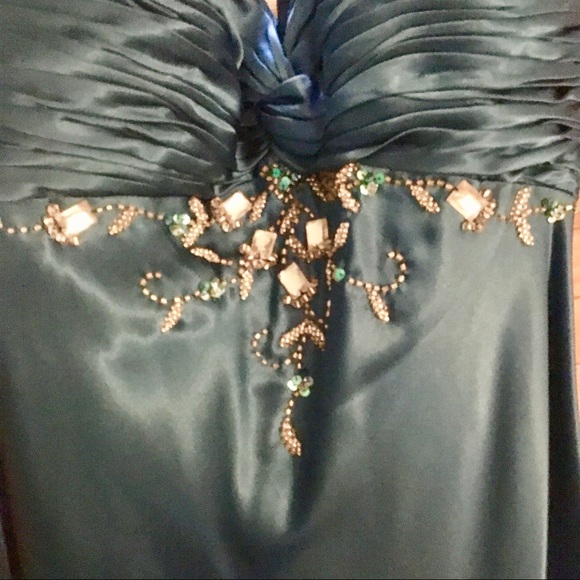 Stunning Floor Length Satin Prom Dress - Picture 3 of 8